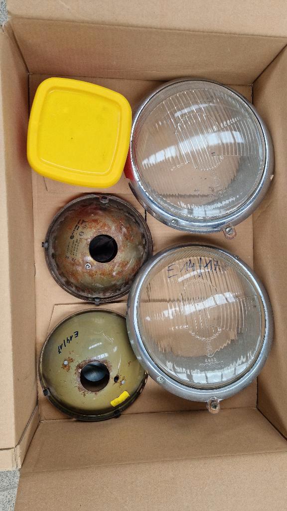 Paire de Phares Avant Inclinés – VW Coccinelle (avant 1967), Autos : Pièces & Accessoires, Éclairage, Volkswagen, Utilisé, Enlèvement