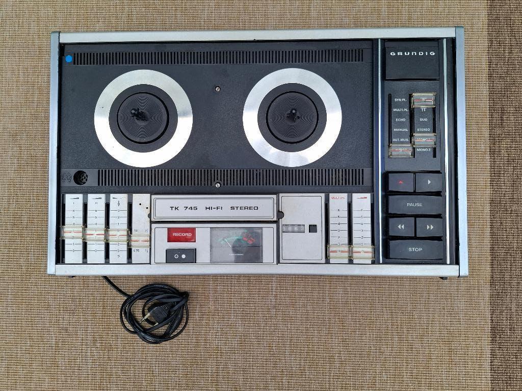 Bandrecorder Grundig, TV, Hi-fi & Vidéo, Enlèvement, Magnétophone, Avec protection anti-poussière