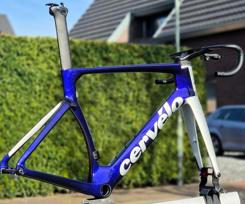 Cervélo S5 Frameset–Sapphire Ice–Mt56–Nieuwstaat (4-25), Fietsen en Brommers, Ophalen, 28 inch, Carbon, Heren