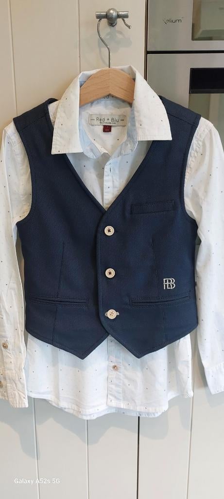 Hemd + debardeur. Merk Red+Blue., Enfants & Bébés, Vêtements enfant | Taille 122, Enlèvement