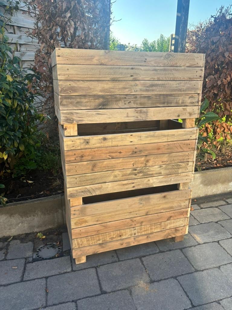 Duurzame Plantenbakken Gerecycled Hout–Stijlvol&Betaalbaar!, Nieuw, Ophalen of Verzenden, Rijkevorsel, Rechthoekig