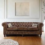 New Style Chesterfield Bank, 3Zits, Modern Design, Luxe Sofa, Huis en Inrichting, Zetels | Zetels, 100 tot 125 cm, Chesterfield, Old Style, Vintage, Landelijk, Old