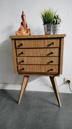 Vintage mid-century ladenkastje, Enlèvement, Chêne