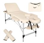 Table de massage Tectake 3 zones aluminium beige., Ophalen, Nieuw, Massagetafel