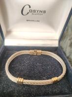 Bracelet argent or Cosyns modèle Albanu Monaco, Enlèvement, Comme neuf, Argent, Or