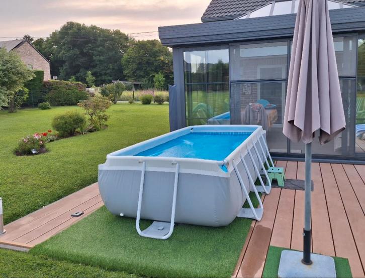 INTEX ZWEMBAD, Tuin en Terras, Zwembaden, Zo goed als nieuw, Inbouwzwembad, 80 tot 120 cm, 200 tot 400 cm, 200 tot 300 cm, Rechthoekig