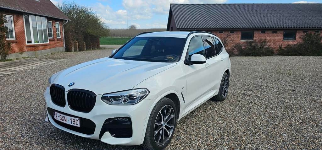 PRACHTIGE ONDERHOUDEN BMW X3 2021 XDRIVE 2.0 184PK M-SPORT, Auto's, Automaat, 1998 cc, Leder en Stof, Wit