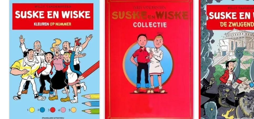 40 tal verschillende Suske Wiske,smurf , Simpsons...strips,l, Ophalen of Verzenden