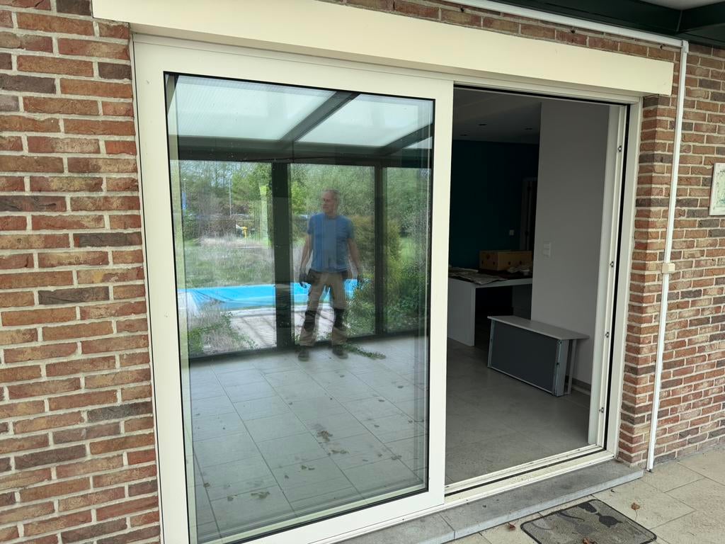 Schuifraam / Schuifdeur – 2m70 breed x 2m20 hoog, Ophalen, Zo goed als nieuw
