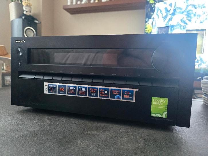 AV RECEIVER ONKYO TX NR809, Audio, Tv en Foto, Versterkers en Ontvangers, Zo goed als nieuw, 7.1, 120 watt of meer, Onkyo, Ophalen