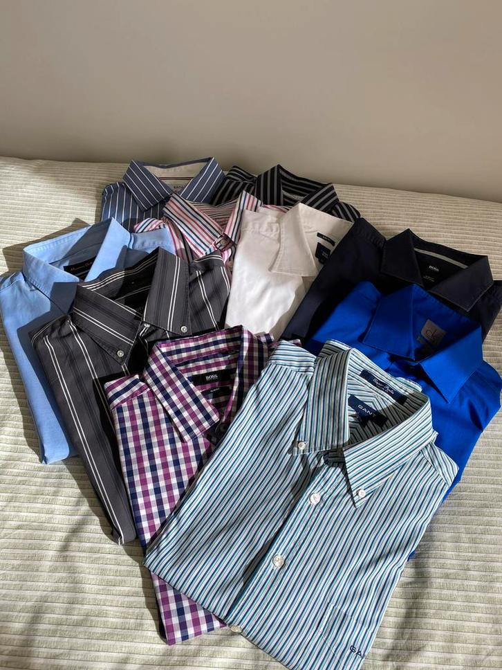 Herenhemden (10 stuks), Vêtements | Hommes, Chemises, Comme neuf, Tour de cou 41/42 (L), Autres couleurs, Enlèvement