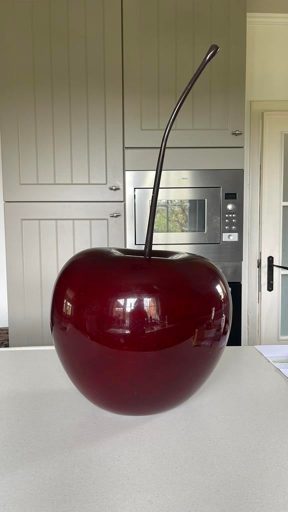 Kersen decoratie beeld, Ophalen, Gebruikt, 50 tot 75 cm, Aardewerk of Porselein