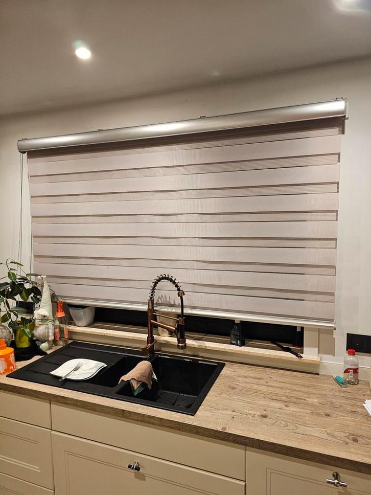 Dubbelzicht rolgordijnen, Maison & Meubles, Ameublement | Rideaux & Stores à lamelles, Enlèvement