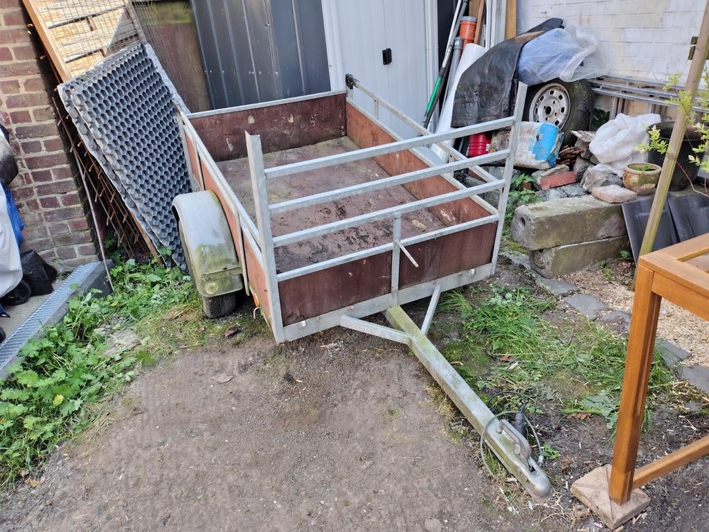 Remorque 750kg max simple essieu, Enlèvement, Utilisé