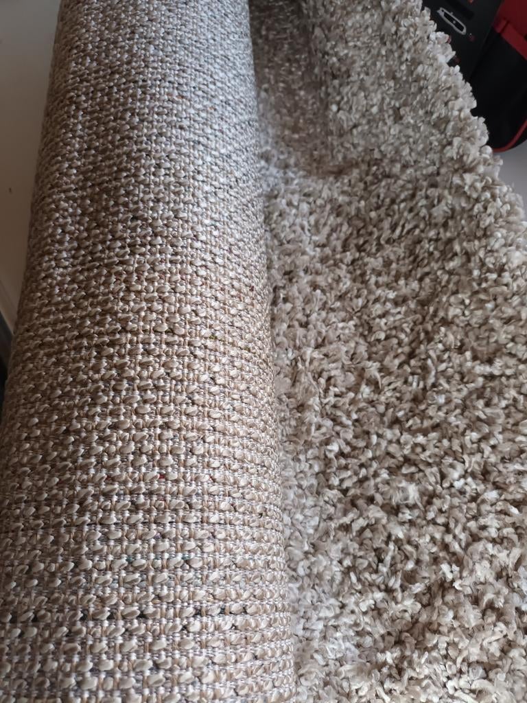 Hoogpolig tapijt, Shaggy, Huis en Inrichting, Stoffering | Tapijten en Vloerkleden, Ophalen, Beige