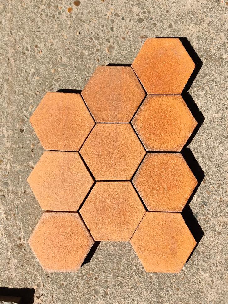 Terracotta tegels-verschillende vormen en maten-Uitverkoop, Tuin en Terras, Tegels en Klinkers, Nieuw, Overige typen, Keramiek