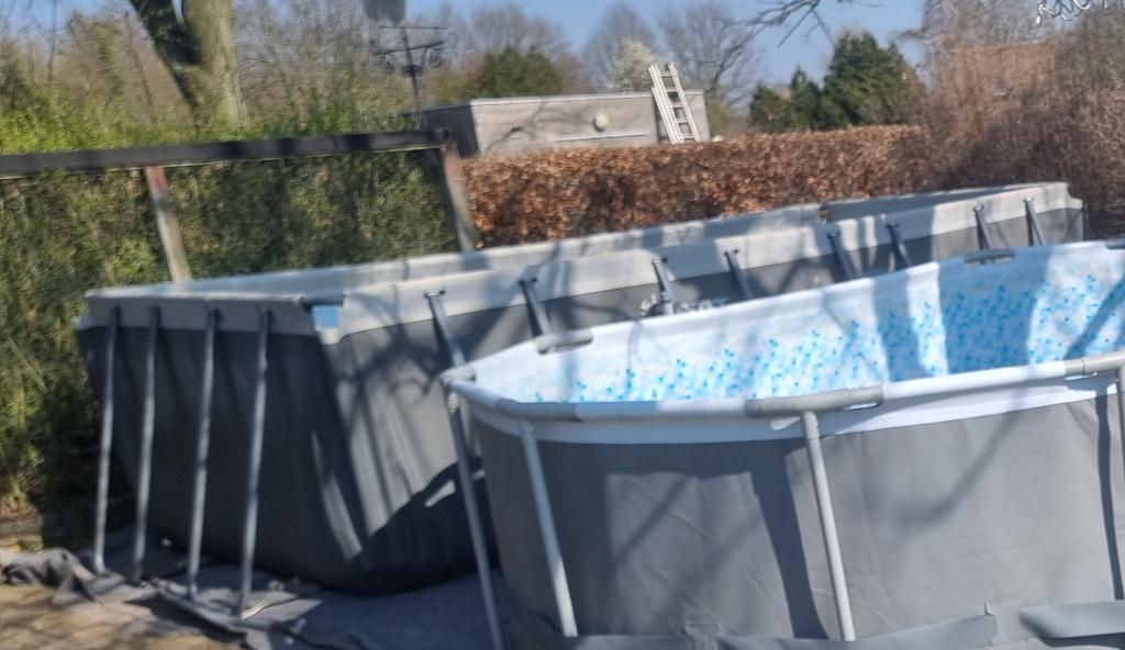 Intex ultra frame XTR, Tuin en Terras, Zwembaden, Ophalen, Gebruikt, 200 tot 300 cm, 80 tot 120 cm