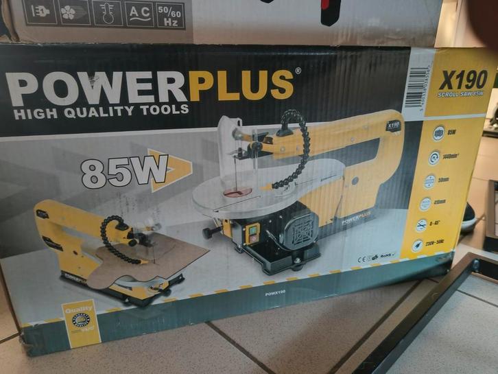 Powerplus POWX190 figuurzaag, Doe-het-zelf en Bouw, Gereedschap | Zaagmachines, Figuurzaag, Ophalen