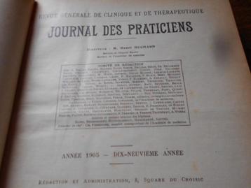 1905 journal des praticiens, revue therapeutique beschikbaar voor biedingen