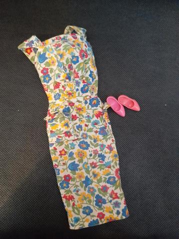 Barbie floral dress mattel 60s beschikbaar voor biedingen