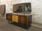 Vintage dressoir met spiegel, Ophalen, Gebruikt, 25 tot 50 cm, 100 tot 150 cm