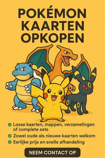 Pokémon kaarten verkopen? beschikbaar voor biedingen