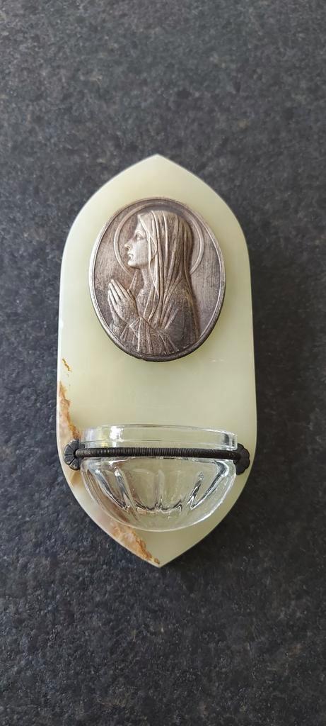 Wijwatervat Onyx Maria, Antiek en Kunst, Antiek | Religieuze voorwerpen, Ophalen of Verzenden