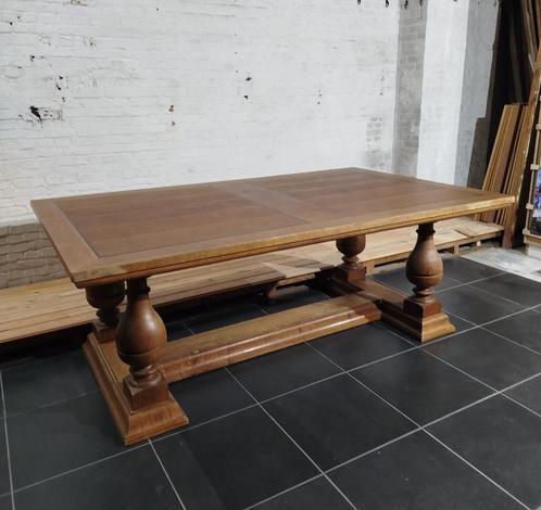 Massief eiken Kasteeltafel/kloostertafel 2m - breedte 120cm, Huis en Inrichting, Tafels | Eettafels, Gebruikt, 100 tot 150 cm