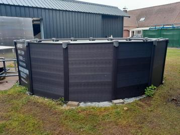 Opzetzwembad intex graphite panel pool, Rond, Comme neuf, Enlèvement, Piscines hors sol