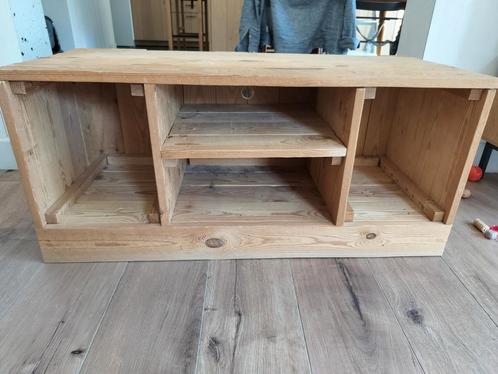 Handgemaakt tv-kastje van gerecycleerd hout, Huis en Inrichting, Kasten |Televisiemeubels, Gebruikt, Ophalen