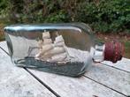 Oud bootje in fles, Ophalen