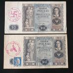 2 x 20 zloty Polen,Duitsland bezet set, Postzegels en Munten, Setje, Duitsland, Ophalen of Verzenden