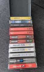 10 cassettes audio différentes avec boîte + 2, Ophalen of Verzenden, Zo goed als nieuw