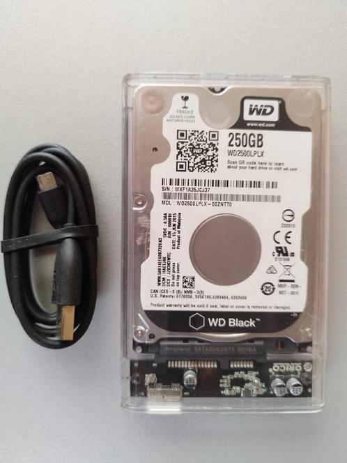 WD Black externe harde schijf 250GB - Nieuw, Computers en Software, Harde schijven, Nieuw, HDD, SATA, Ophalen of Verzenden