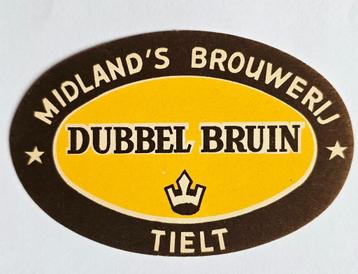 Dubbel Bruin Midland’s Brouwerij Etiquette Bière Label 60 beschikbaar voor biedingen
