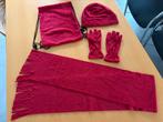Rode fleece zakje met muts, handschoenen en sjaal, Enlèvement, Neuf, Bonnet