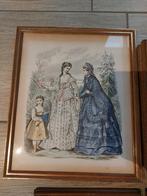 Antiek Franse mode prenten, Antiek en Kunst, Ophalen