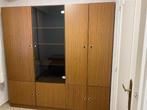 Vintage bureau & kast (set), Ophalen, Gebruikt, Bureau