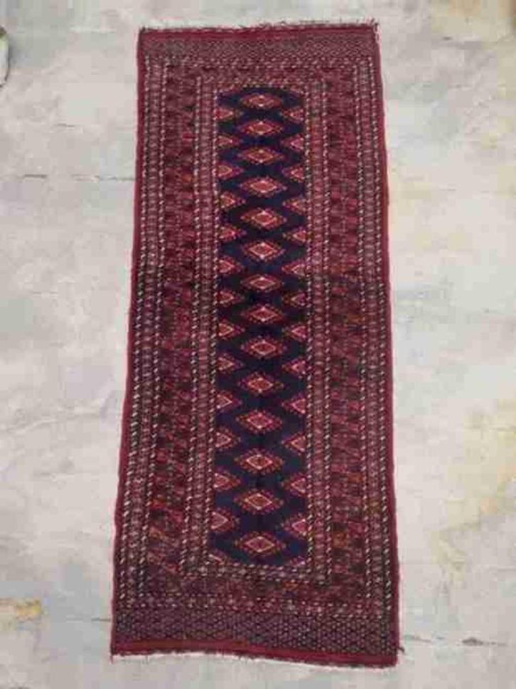 Perzisch tapijt loper rood blauw crème 158/61, Antiek en Kunst, Antiek | Tapijten, Tafelkleden en Textiel, Ophalen of Verzenden