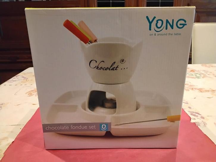 7-delig chocolade fondue set, Electroménager, Fondue, Neuf, Enlèvement