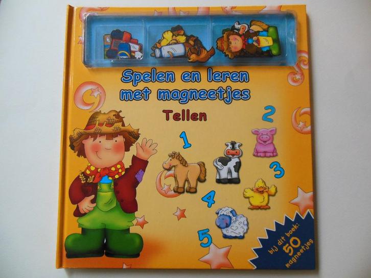 Tellen - Spelen en leren met magneetjes - met 50 magneetjes, Boeken, Kinderboeken | Kleuters, Gelezen, Non-fictie, 5 of 6 jaar