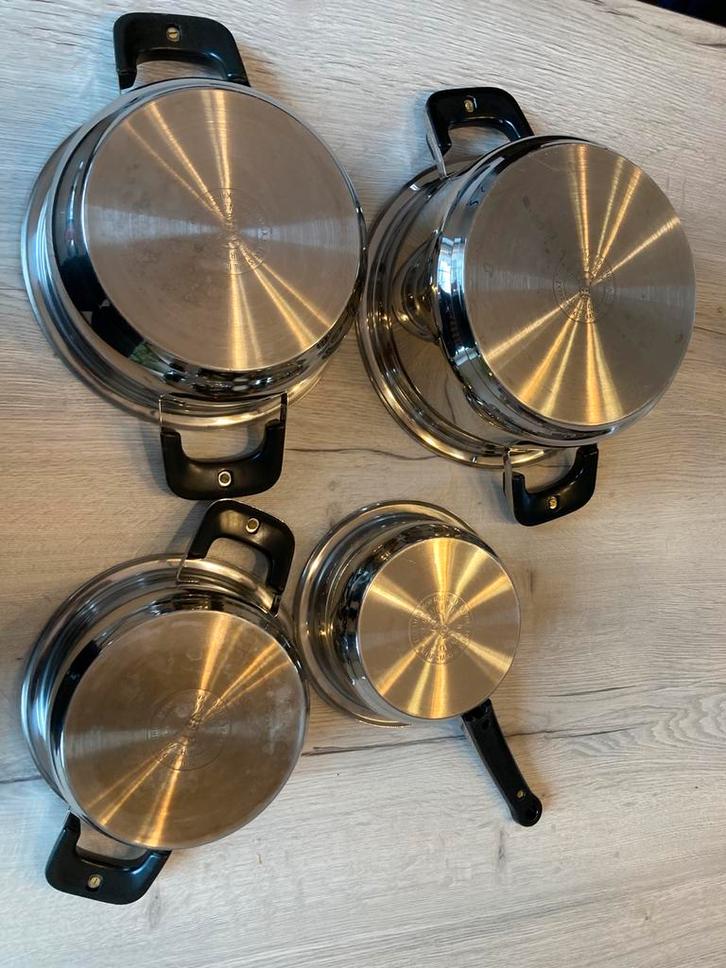 Casseroles en acier inox + casserole (18/10), sans couvercle, Maison & Meubles, Cuisine | Casseroles & Poêles, Utilisé, Autres types