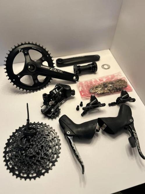 SRAM Apex 1x11 groepset HydroR 11-42t, Fietsen en Brommers, Fietsonderdelen, Gebruikt, Ophalen of Verzenden