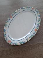 Ovalen schaal met bloemetjes, Schaal, Ophalen of Verzenden, Zo goed als nieuw, Ovaal