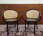 Klassieke Design stoel Thonet stijl van hout en rotan, Huis en Inrichting, Vijf, Zes of meer stoelen, Ophalen of Verzenden, Zo goed als nieuw