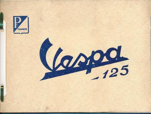 Manuel d'utilisation et d' entretien pour  Vespa125, Motos, Modes d'emploi & Notices d'utilisation, Autres marques, Enlèvement ou Envoi