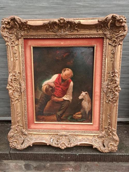 huile sur panneau signe artz, Antiek en Kunst, Kunst | Schilderijen | Klassiek, Ophalen of Verzenden