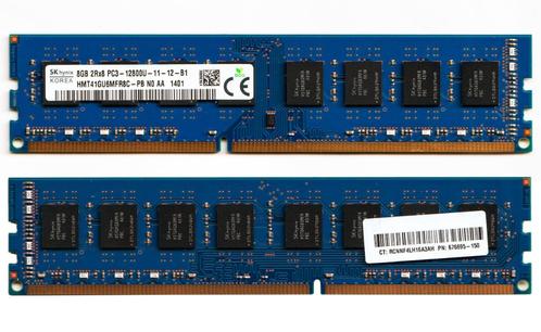 SK hynix 8GB – 2Rx8 PC3–12800U–11–12–B1, Computers en Software, RAM geheugen, Gebruikt, 8 GB, Ophalen
