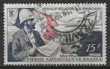 Frans-Equatoriaal-Afrika 1951 - Yvert 55PA - de Brazza (ST) beschikbaar voor biedingen