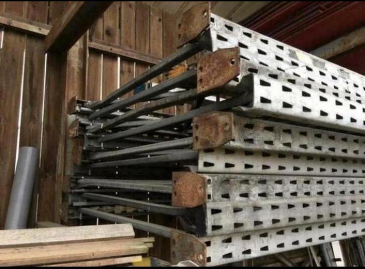 Dexion SL super palletstelling staanders ladders palletrek, Zakelijke goederen, Kantoor en Winkelinrichting | Magazijn, Stelling en Opslag